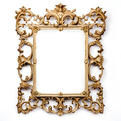 vintage mirror frame metal border icon