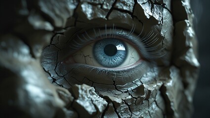 Cracked Reality – A Surreal Glimpse Through the Eye