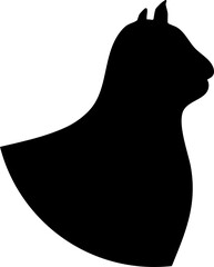 silhouette cat