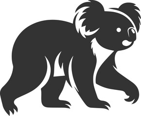 Koala walking on all fours animal vector