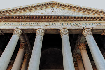 The Pantheon is an ancient 2nd century Roman temple and, since AD 609, a Catholic church in Rome, Italy.