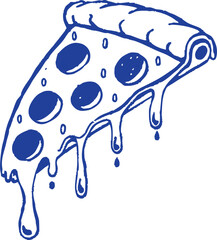 Delicious pizza slice with melted cheese and pepperoni, perfect for food lovers