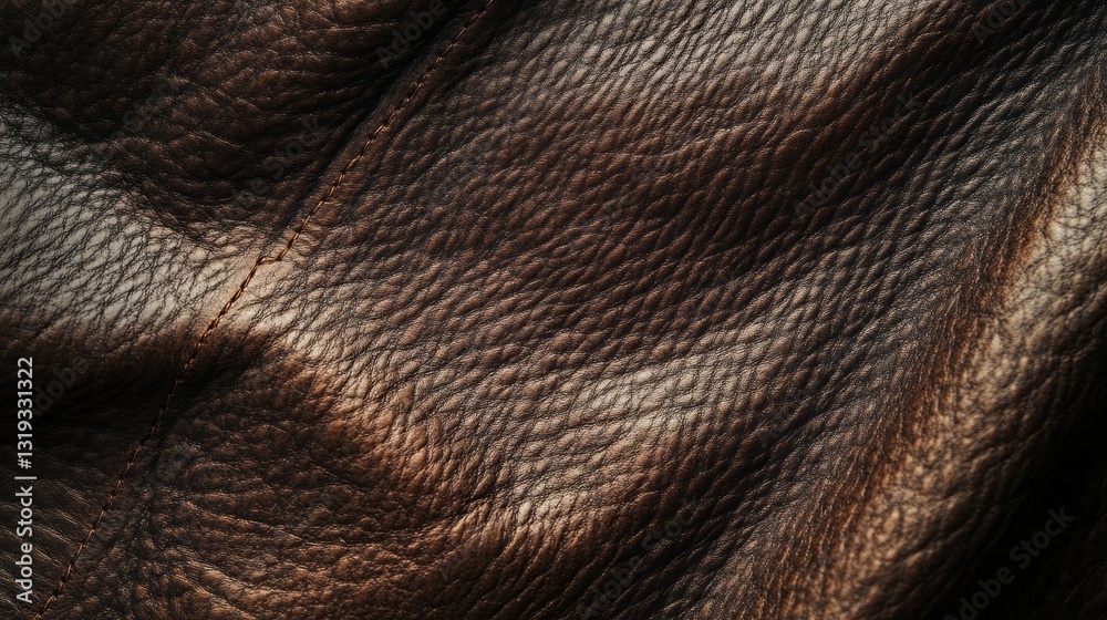 Poster deep shades and intricate patterns define this luxurious leather, capturing the essence of skilled c
