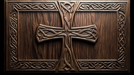 Ornate Wooden Cross Design (1)