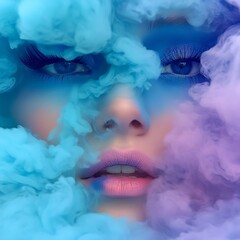 Fototapeta premium Colorful smoke art in motion high resolution picture