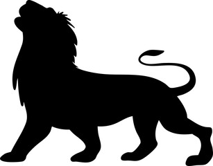 silhouette lion