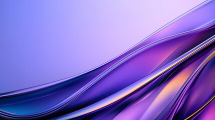 Fototapeta premium Abstract Purple And Blue Wave Pattern On Gradient Background With Smooth Flowing Motion And Dynamic Energy In Modern Digital Art Style