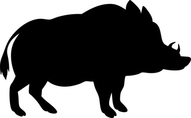 silhouette pig