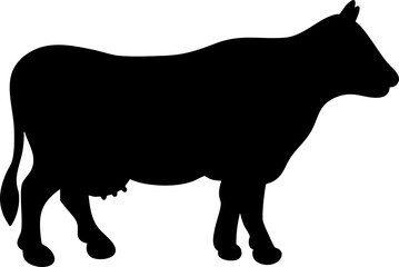 silhouette cow
