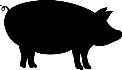 silhouette pig