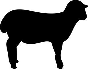 silhouette lamb