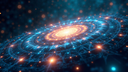 Obraz premium Quantum Universe Visualization, Multidimensional Structures