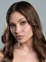 Close-up portrait of gorgeous young girl