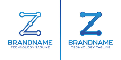 Letter Z Technology Logo, symbolize progress, innovation, and digital excellence