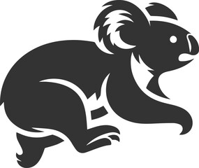 Naklejka premium Koala running on two legs animal vector