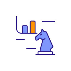 Investment Strategy Icon for Financial Planning, Goal Setting, and Portfolio Focus.