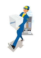 引越し業の男性