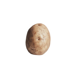 Fototapeta premium Potato Perfection: A single, fresh potato in its natural form, embodying the simple beauty of a staple ingredient, perfect for culinary applications