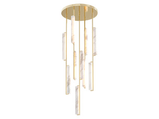 RH Audubon Round Chandelier  - Elegant Lighting Fixture Against white Background	