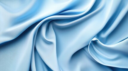 Obraz premium A blue fabric with a wave pattern