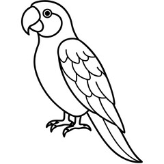 Minimalistic Parrot Vector Design