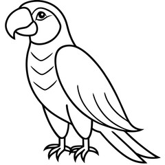 Minimalistic Parrot Vector Design