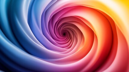 Colorful swirling vortex creating a tunnel effect