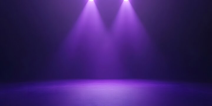 Purple Stage Lights: An elegant minimalist background of purple spotlights, providing a vibrant and atmospheric visual. 