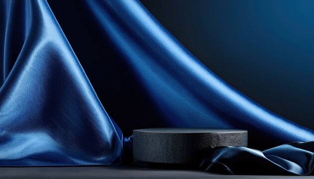 Midnight elegance: luxury stage in deep sapphire