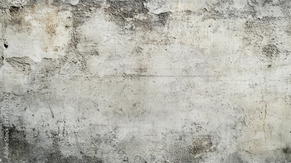 Poster the rough, weathered surface of a gray concrete wall displays intricate textures and patterns crafte