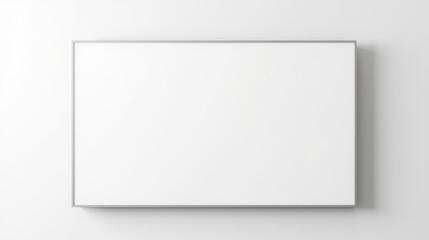 blank whiteboard with sleek silver frame, perfect for presentations and brainstorming