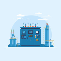Industrial Control Panel for Chemical Plant Operations