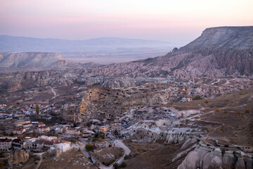 Rocky landscape in Cappadocia, Kapadokya, Turkey