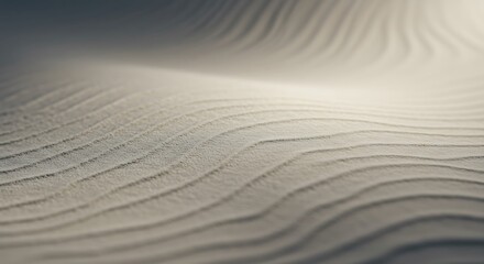 Obraz premium Abstract textured surface with wave-like patterns - Calmness and serenity - Background for minimalist design.