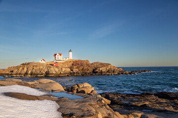 Sunset on Nubble Lighthouse, Maine