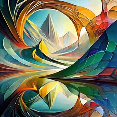 Abstraction of light and shadow