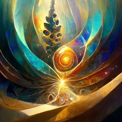 Abstraction of light and shadow