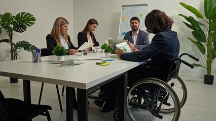 Inclusive Business Team in a Modern Office