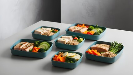 Clean Eating: Aesthetic Meal Prep Display