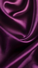 Obraz premium Luxurious Fabric: A close-up of smooth, lustrous purple satin, its elegant folds and shimmering texture creating a sense of opulence and sophistication. 