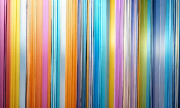 Vibrant Multicolored Abstract Lines Background Featuring Vertical Stripes with Geometric Design and Modern Art Parallel Patterns