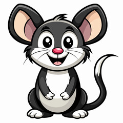 Obraz premium black cat cartoon