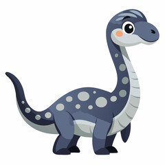 Cute cartoon dinosaur illustration for kids' educational material.
