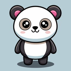 Adorable Cartoon Panda Bear for Kids' Design