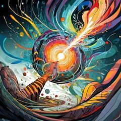 abstract fractal background