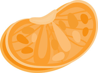A Segment of Tangerine Illustration