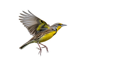 Bird Taking Flight Colorful Plumage Isolated for Avian Wildlife Concept