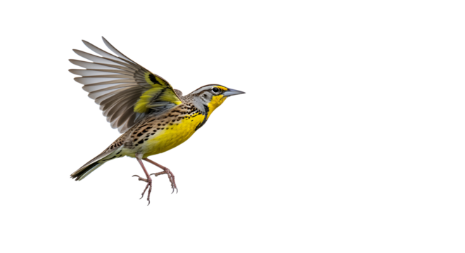 Bird Taking Flight Colorful Plumage Isolated for Avian Wildlife Concept