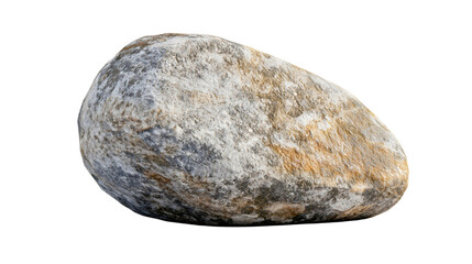 Fototapeta premium A classic stone found in nature, a larger stone composed of various mineral compounds of significant size, a transparent image of the stone.