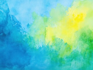Obraz premium Soft focus watercolor backgrounds in vibrant shades nature landscape abstract art serene environment aesthetic viewpoint